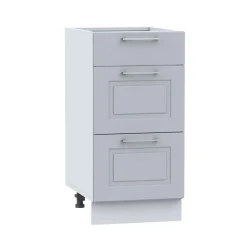 Meble Kuchenne>Stolkar Szara szafka z szufladami 40 cm NATALIA