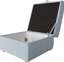 Meble Dla Dzieci|Meble Młodzieżowe>BROMARKT Szara sztruksowa pufa do salonu ze schowkiemTOP