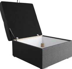 Meble Dla Dzieci|Meble Młodzieżowe>BROMARKT Szara tapicerowana pufa do salonu ze schowkiem HOT