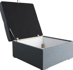 Meble Dla Dzieci|Pufy>BROMARKT Szara welurowa pufa ze schowkiem do salonu HOT