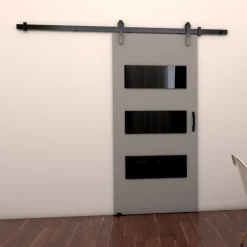 Drzwi Przesuwne>przesuwne.com Szare drzwi przesuwne do pokoju 80 cm VITRE szary