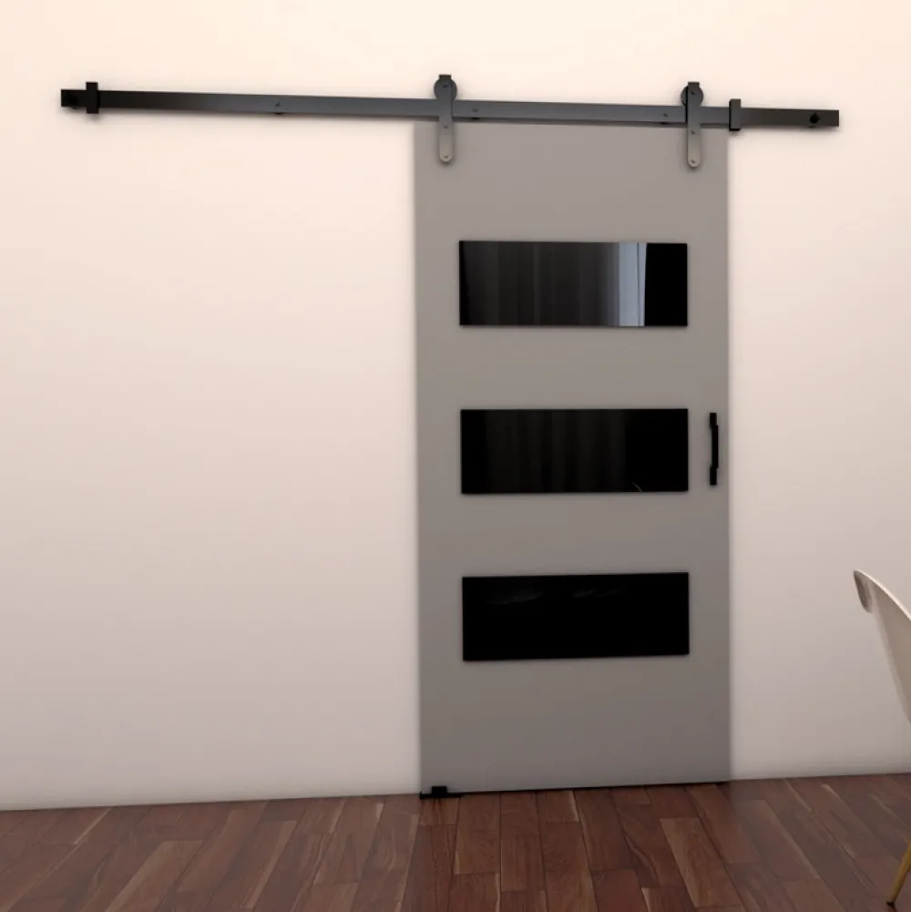 Drzwi Przesuwne>przesuwne.com Szare drzwi przesuwne do pokoju 80 cm VITRE szary