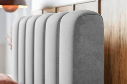 Łóżka Młodzieżowe|Łóżka Ze Stelażem></noscript>Riban Szare łóżko kontynentalne 120x200 cm tapicerowane jednoosobowe BALENO