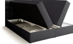 Łóżka Małżeńskie|Łóżka Ze Stelażem>BROMARKT Szare łóżko kontynentalne 160x200 cm z pojemnikiem DETROIT