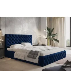 Łóżka Młodzieżowe|Łóżka Dziecięce></noscript>Riban Szare łóżko tapicerowane 180x200 cm INTON