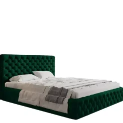 Łóżka Młodzieżowe|Łóżka Dziecięce></noscript>Riban Szare łóżko tapicerowane 180x200 cm INTON