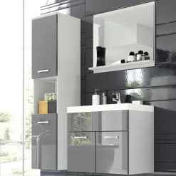 Meble Łazienkowe>BRATEX Szare meble łazienkowe REAL