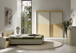 Zestawy Mebli Do Sypialni|Komody>JUREK Szarobeżowa komoda z szufladami 100 cm do salonu AMADEO