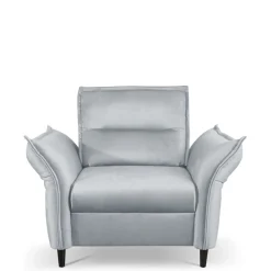 Fotele>LASKI Szary fotel do salonu MELIO