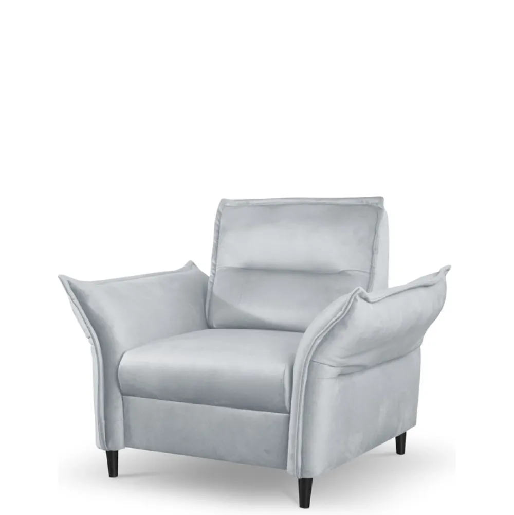 Fotele>LASKI Szary fotel do salonu MELIO