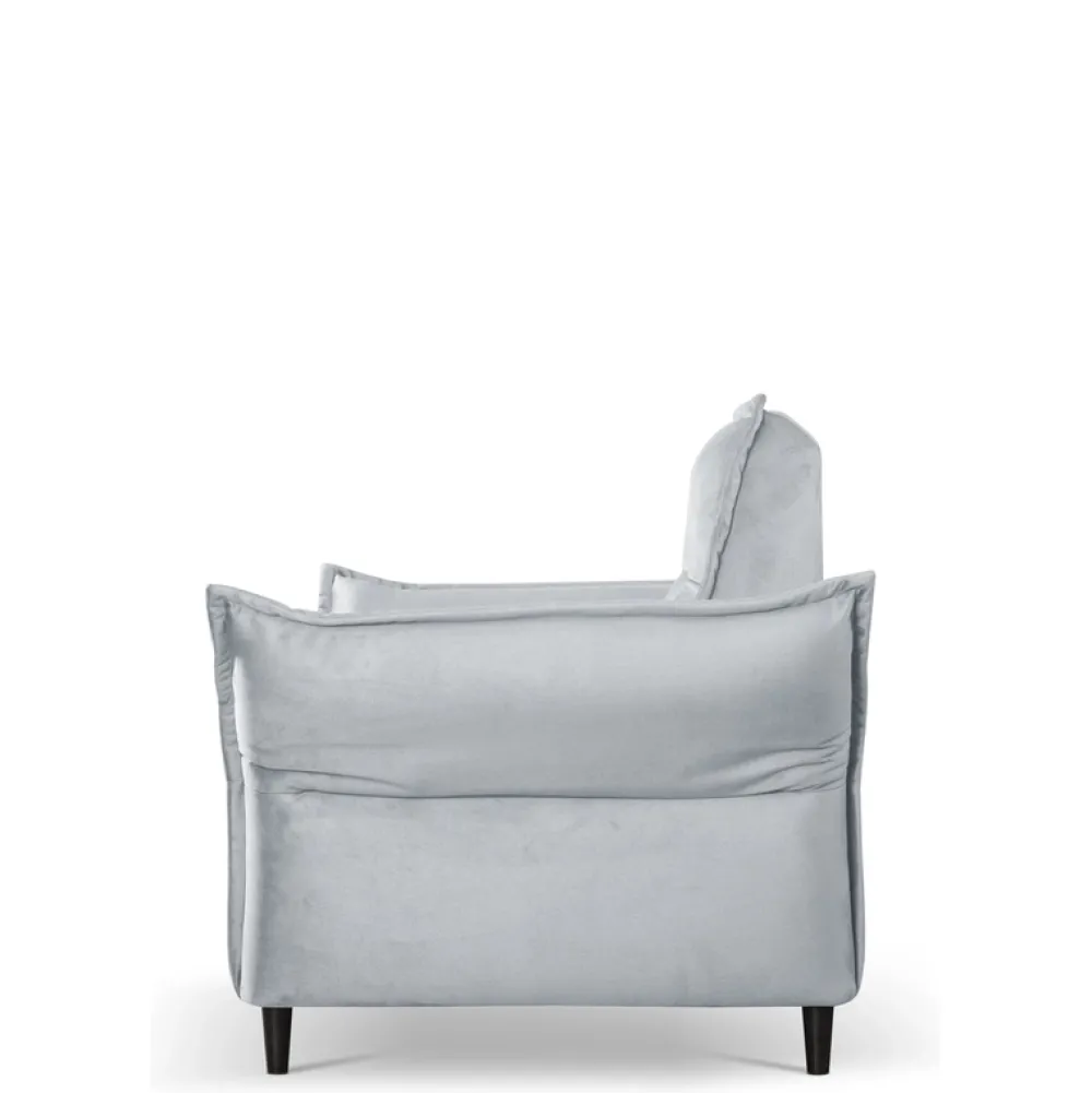 Fotele>LASKI Szary fotel do salonu MELIO