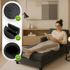 Fotele>MEBEL ELITE fotel wypoczynkowy NUBEN do salonu z podłokietnikami szary