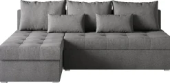 Meble Dla Dzieci|Meble Młodzieżowe>BROMARKT Szary mały narożnik z funkcją spania do salonu HOT SLIM
