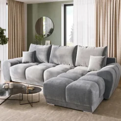 Narożniki>BROMARKT Szary narożnik do salonu NUBES