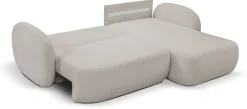 Narożniki>LASKI Szary narożnik do salonu z funkcją spania i pojemnikiem OMERO