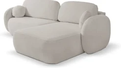 Narożniki></noscript>LASKI Szary narożnik do salonu z funkcją spania i pojemnikiem OMERO