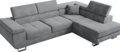 Narożniki>BROMARKT Szary narożnik do salonu z funkcją spania ANTON