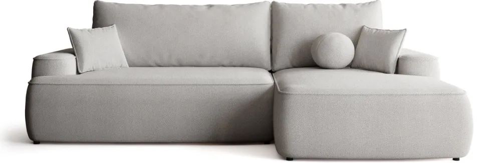 Meble Dla Dzieci|Narożniki>BROMARKT Szary narożnik rozkładany do salonu z funkcją spania CARMELLO