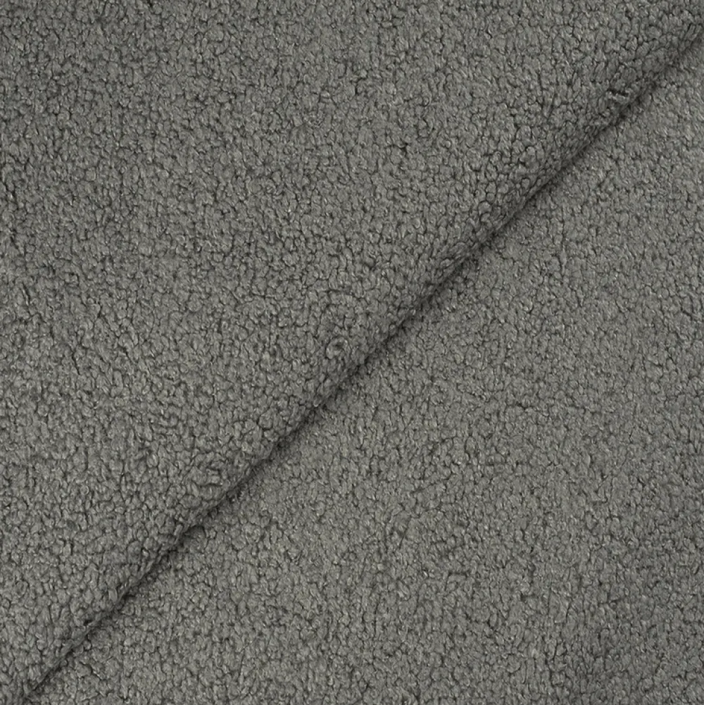 Narożniki>IZABELLA MEBLE Szary narożnik w kształcie u boucle z funkcją spania ROTTERDAM U