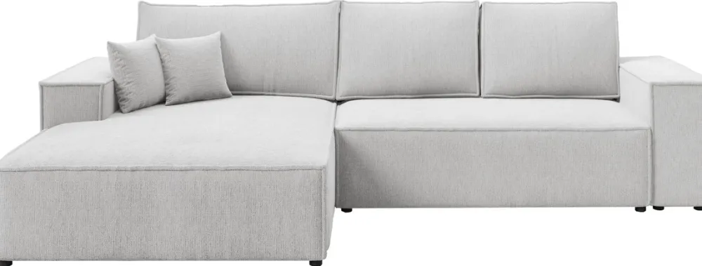 Meble Dla Dzieci|Meble Młodzieżowe>BROMARKT Szary narożnik z funkcją spania i pojemnikiem do salonu AMANDA