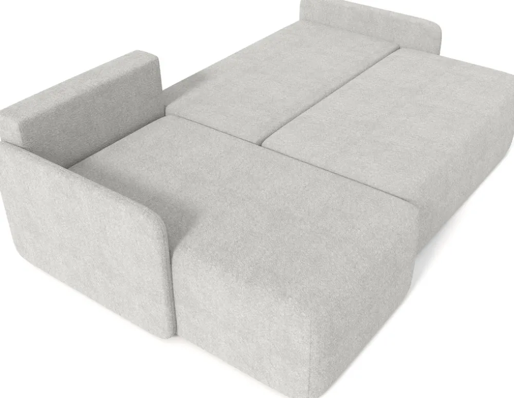 Meble Dla Dzieci|Narożniki>Meble Grand Szary narożnik z funkcją spania i pojemnikiem do salonu CLOUD