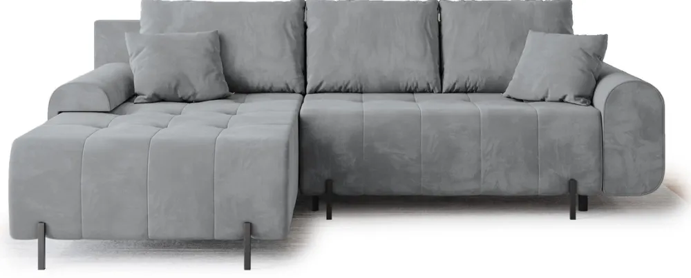 Meble Dla Dzieci|Meble Młodzieżowe>BROMARKT Szary narożnik z funkcją spania do salonu ARCO