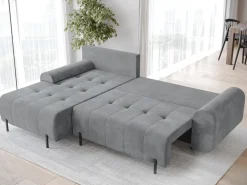 Meble Dla Dzieci|Meble Młodzieżowe>BROMARKT Szary narożnik z funkcją spania do salonu ARCO