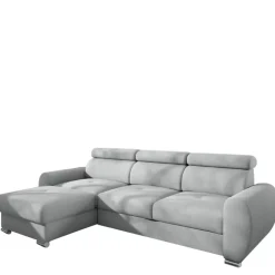 Meble Młodzieżowe|Meble Dla Dzieci>COMFORTEO Szary narożnik z funkcja spania i pojemnikiem na pościel SOFIA