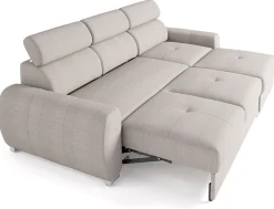 Meble Młodzieżowe|Meble Dla Dzieci>COMFORTEO Szary narożnik z funkcja spania i pojemnikiem na pościel SOFIA