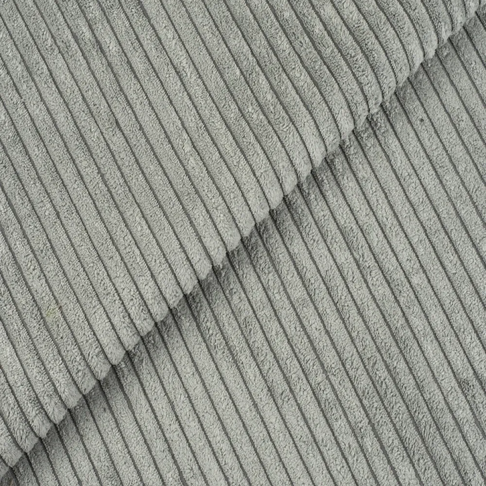 Narożniki>IZABELLA MEBLE Szary nowoczesny narożnik sztruksowy z funkcją spania DEXTER