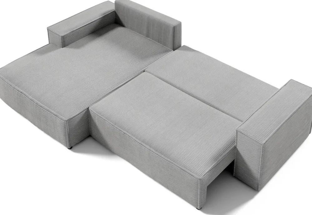 Meble Dla Dzieci|Meble Młodzieżowe>BROMARKT Szary rozkładany narożnik z pojemnikiem do salonu PABLO