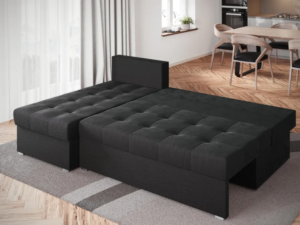 Meble Dla Dzieci|Meble Młodzieżowe>BROMARKT Szary rozkładany narożnik z funkcją spania do salonu HOT SLIM