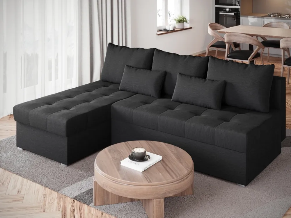 Meble Dla Dzieci|Meble Młodzieżowe>BROMARKT Szary rozkładany narożnik z funkcją spania do salonu HOT SLIM