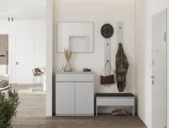 Wieszaki Do Przedpokoju|Garderoby>lenart. wieszak ścienny pionowy na ubrania do przedpokoju SIMPLY szary