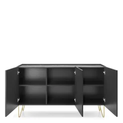 Komody>PIASKI Szeroka komoda nowoczesna do salonu trzydrzwiowa HEAVEN