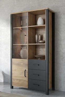 Zestawy Mebli Do Salonu|Witryny></noscript>Helvetia Szeroka witryna do salonu ONLY