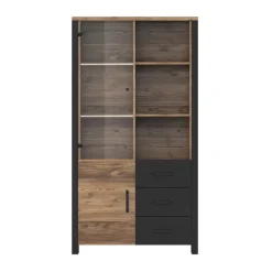 Zestawy Mebli Do Salonu|Witryny></noscript>Helvetia Szeroka witryna do salonu ONLY