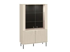 Zestawy Mebli Do Salonu|Witryny>ML Meble Szeroka witryna na wysokich nogach SOPHIE cashmere