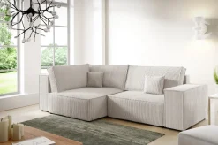 Meble Dla Dzieci|Meble Młodzieżowe>BROMARKT Sztruksowa kanapa narożna z funkcją spania PEDRO DUO