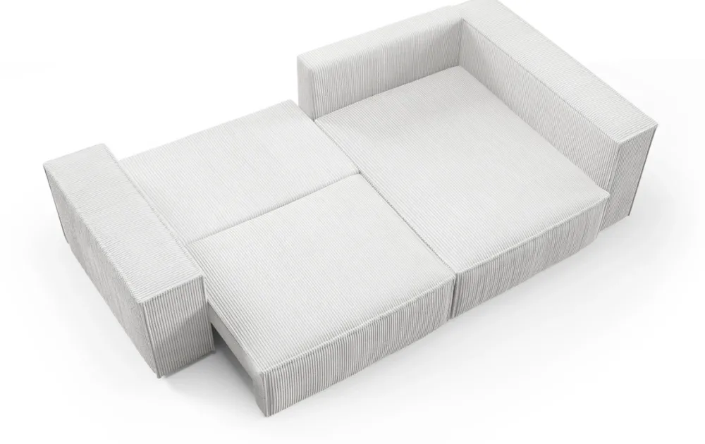 Meble Dla Dzieci|Meble Młodzieżowe>BROMARKT Sztruksowa kanapa narożna z funkcją spania PEDRO DUO