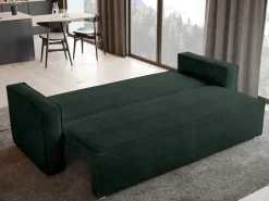 Meble Dla Dzieci|Meble Młodzieżowe>BROMARKT Sztruksowa kanapa z funkcją spania do salonu TOP pojemnik na pościel