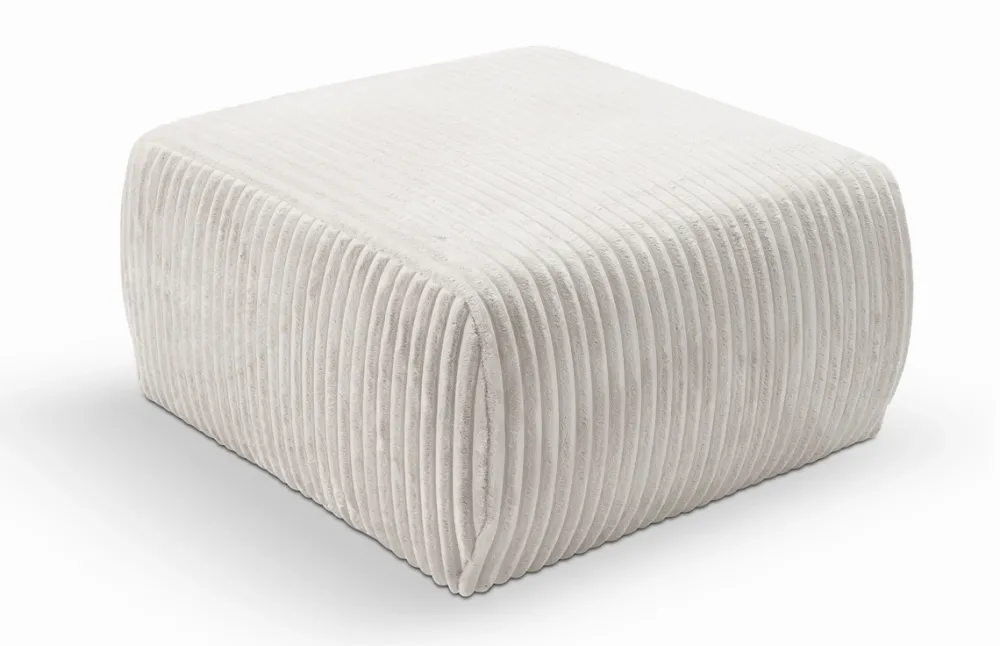 Meble Dla Dzieci|Meble Młodzieżowe>LASKI Sztruksowa pufa tapicerowana do siedzenia AZELIA beżowa