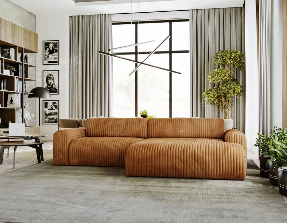 Meble Dla Dzieci|Narożniki>Polak Meble Sztruksowa rogówka do salonu SEFO