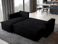 Meble Dla Dzieci|Meble Młodzieżowe>BROMARKT Sztruksowa rogówka z funkcją spania TOP