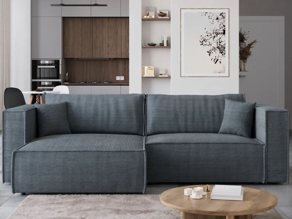 Meble Dla Dzieci|Narożniki>BROMARKT Sztruksowa rogówka z funkcją spania do salonu MIZARU