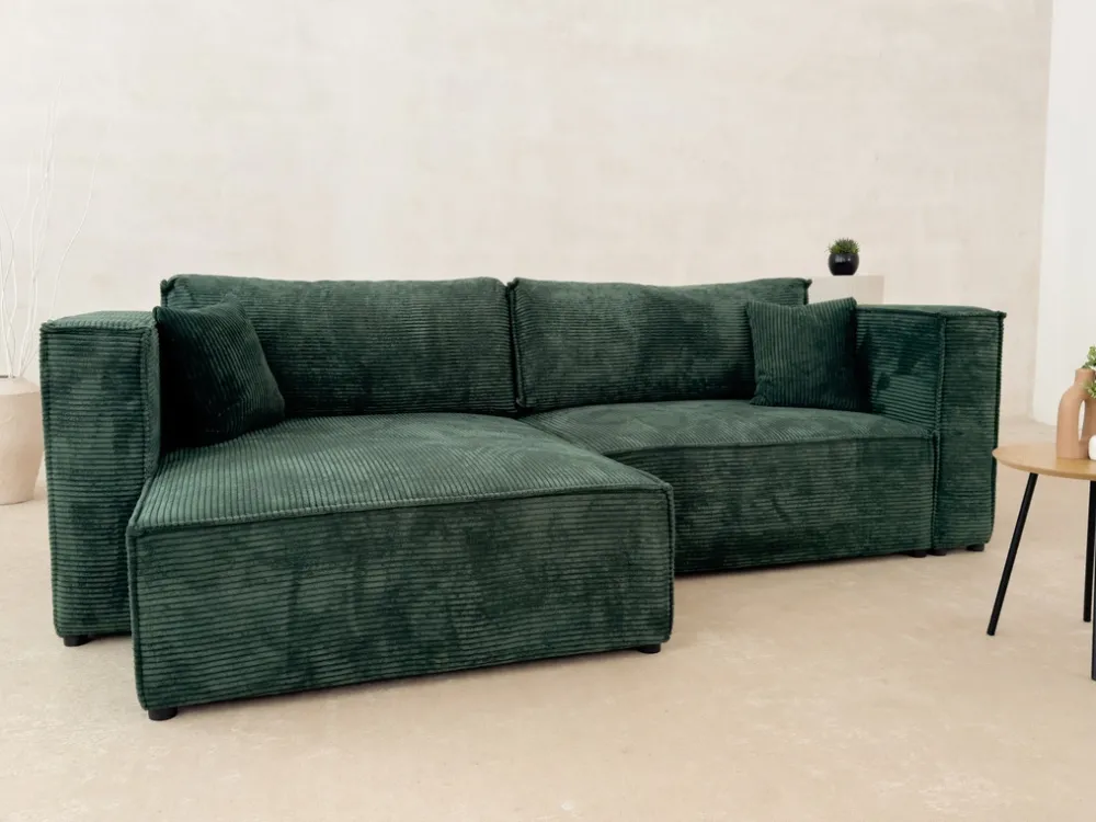 Meble Dla Dzieci|Narożniki>BROMARKT Sztruksowa rogówka z funkcją spania do salonu MIZARU