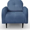 Fotele>LASKI Sztruksowy fotel do salonu OBLAK