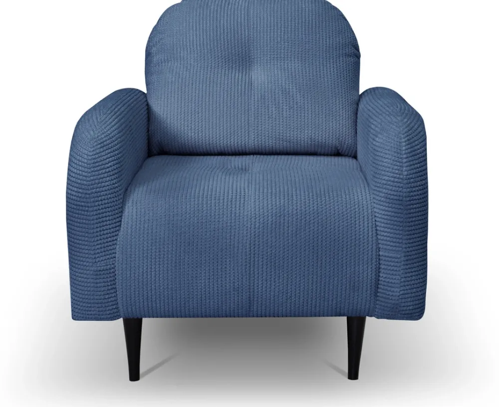 Fotele>LASKI Sztruksowy fotel do salonu OBLAK