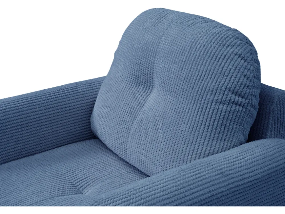 Fotele>LASKI Sztruksowy fotel do salonu OBLAK