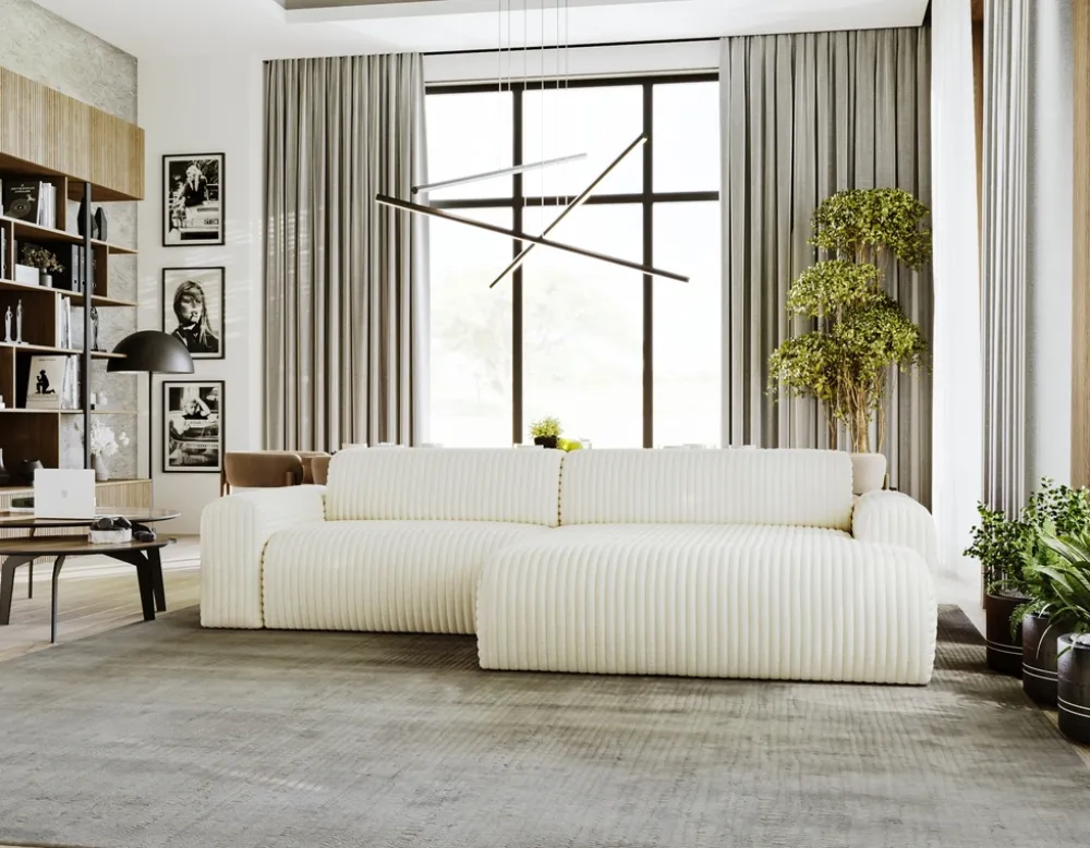 Meble Dla Dzieci|Narożniki>Polak Meble Sztruksowy narożnik do salonu SEFO